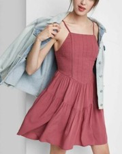 Wild Fable Women's Sleeveless Tiered Skater Dress Size S