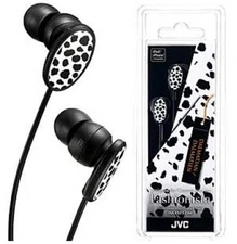 NEW JVC Stereo Earbuds Headphones Iphone ipod MP3 Dalmatian  1-Year Warr HA-FXP3