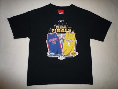 Detroit Pistons L.A. Lakers 2004 NBA Finals T-Shirt ~ KOBE BRYANT 