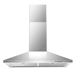 30Inch Hotte de protection murale 500CFM Acier inoxydable 3 Évent de cuisine rapide LED