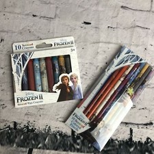 FROZEN II SCENTED COLORED PENCILS  WAX CRAYONS CRAFT CHRISTMAS GIFT H21 