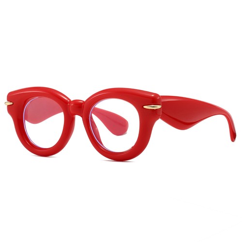 Occhiali da lettura donna moda rotondi anti luce blu montatura completa lettore presbiopico - Foto 5 di 16