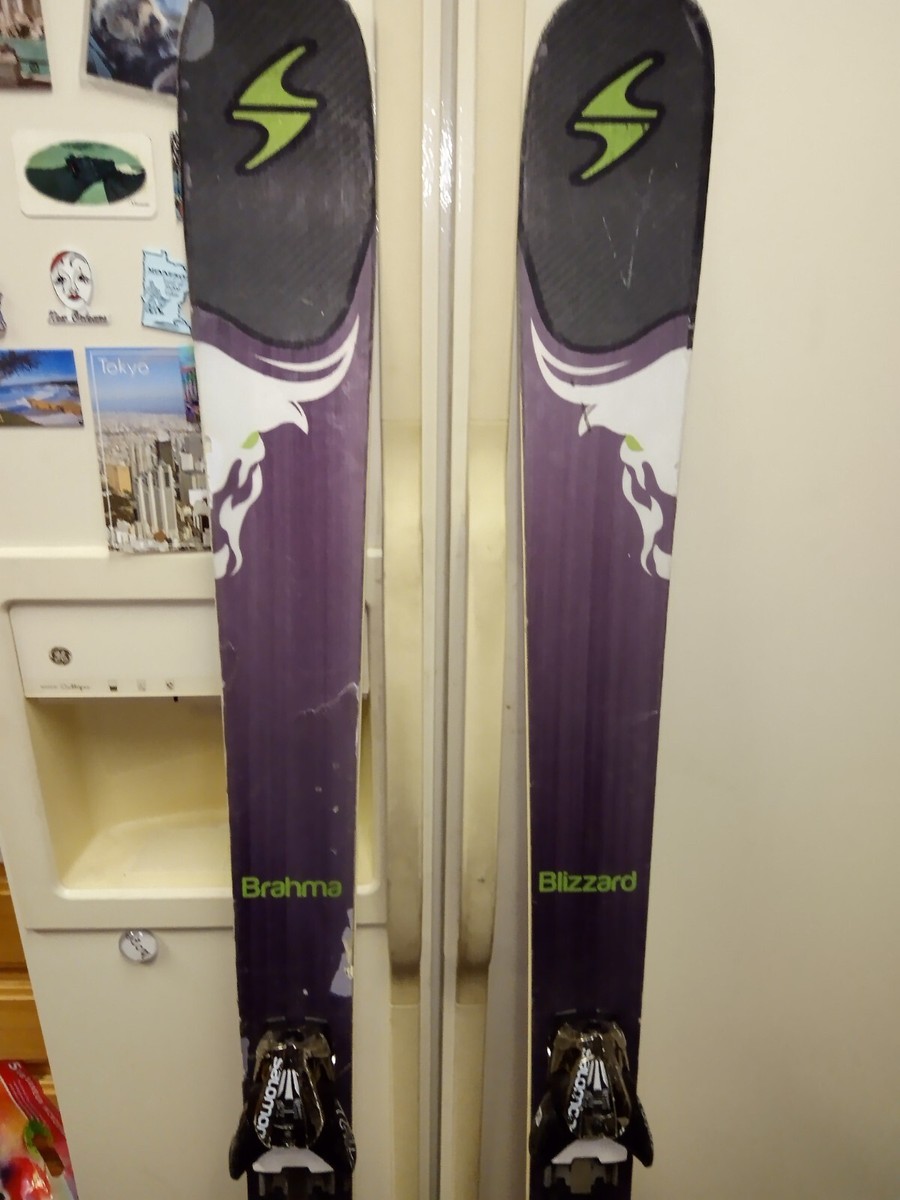 BLIZZARD BRAHMA 88 SKIS CARBON FIBER SIZE 173 CM WITH Z12 BINDINGS