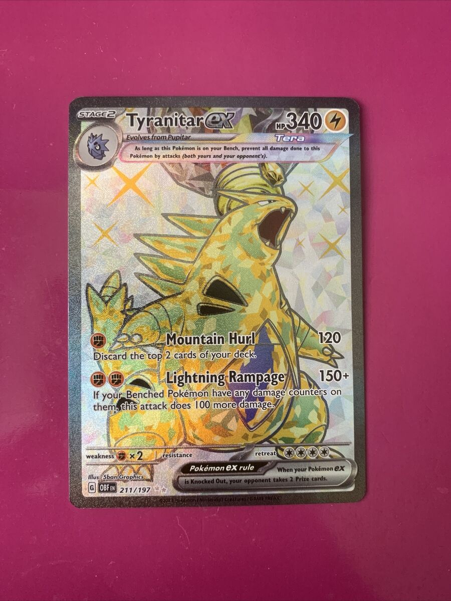 Carta Pokémon - Tyranitar ex 211/197 - Obsidiana em Chamas - Copag Escala  Miniaturas by Mão na Roda 4x4