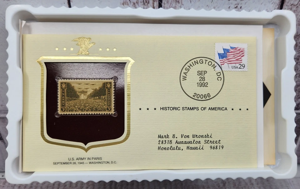 Postal Commemorative Society Historic Stamps of America Lot (4) 1992 - Image 2 of 4