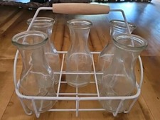 Five Milk Bottles with Carrier