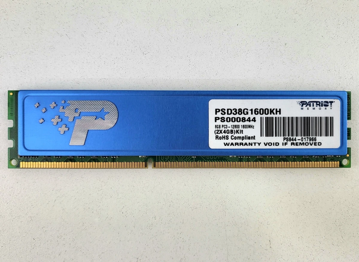 4GB Game Patriot PC3-12800 1.5V RAM 240 Pin Shell | eBay