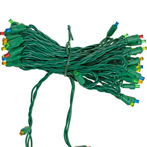 Multi-Color LED Christmas Lights Twinkle Sets UL Listed 50 Bulb 25FT Strings - Picture 11 of 27