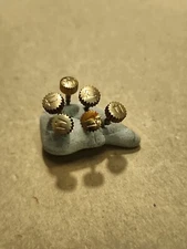 Lot Of 6 Genuine Bulova Accutron 230 Series Yel Crowns W/Stems-Parts/Restoration