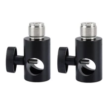 2Pcs CAMVATE Microphone Mount Bracket with 5/8" Male Thread & Light Stand Base