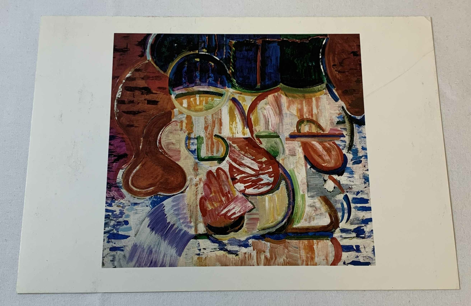 1988 art gallery exhibition card~ ELMER BISCHOFF ~ 6x8.5