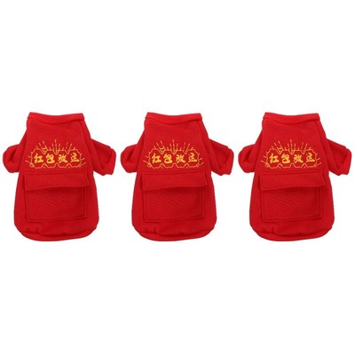  3 Pack Biped-Kleidung Für Haustiere Mäntel Hunde Weihnachtsdeko