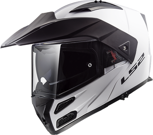 LS2 FF324 METRO EVO DUAL VISOR FLIP FRONT MOTORBIKE ADVENTURE HELMET GLOSS  WHITE | eBay