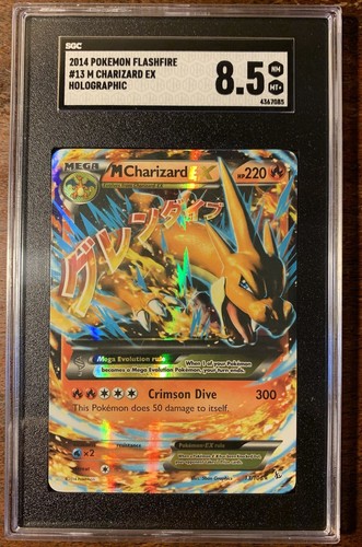 M Charizard-EX graded SGC 8.5 for sale on eBay