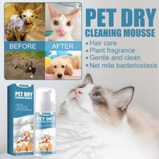 *Bagno per gatti senza acqua schiuma senza risciacquo toelettatura degli animali domestici sicuro US 60 ml senza bagno O