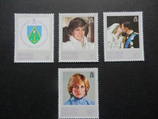 Pitcairn Islands Stamps 1982 Diana Princess of Wales Mint