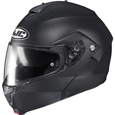 HJC C91N Solid Klapphelm XXL - Motorrad Helm mit Sonnenblende schwarz matt - Bild 1 von 4