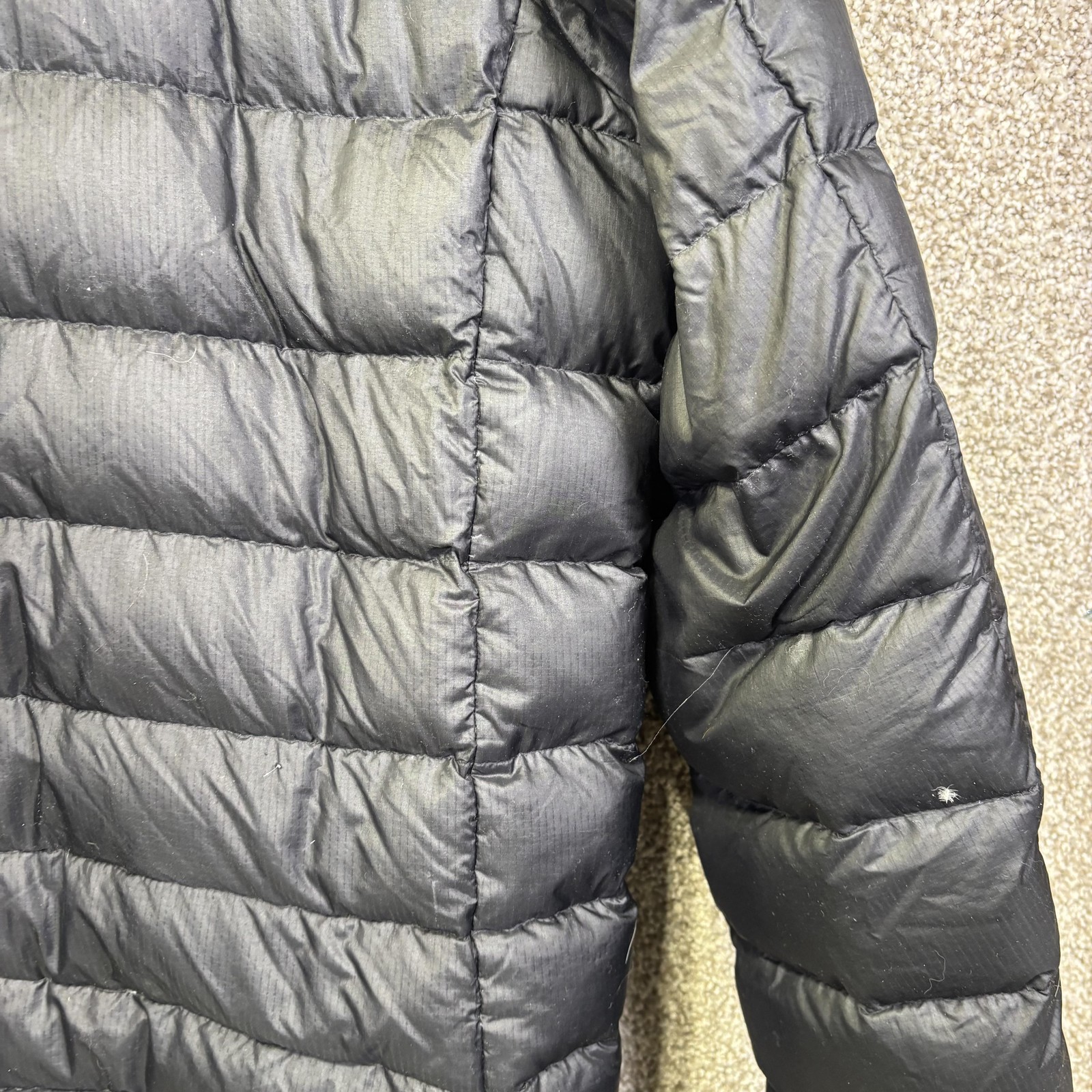 Patagonia Jacket Mens XL Black Down Puffer Hooded Full Zip Hiking Outdoor Casual thumbnail 14