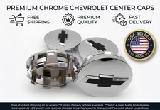4pcs For Silverado Tahoe Suburban Gloss Chrome Wheel Center Hub Caps 83mm 4pcs For Silverado Tahoe Suburban Gloss Chrome Wheel Center Hub Caps 83mm