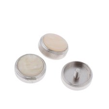 3 Pieces Alloy Euphonium Valve Finger Buttons Set Brass Wind Instrumental