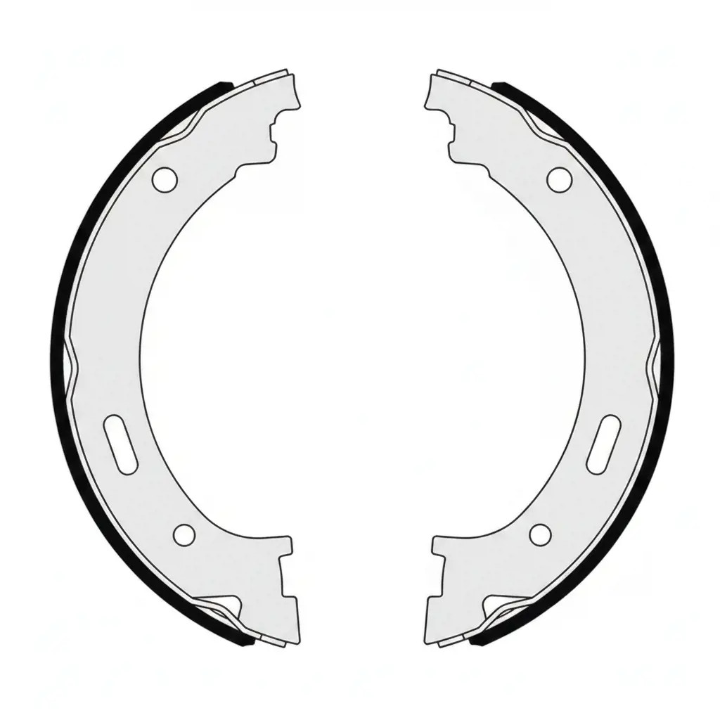 Für SAMKO 89530 Brake Shoe Set, Parking Brake - Bild 4