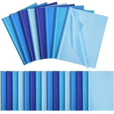 500 Sheets Blue Tissue Paper Bulk 15 x 20 Inch Acid Free for Gift Wrapping