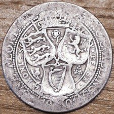 1901 Queen Victoria Veiled Head Florin Great Condition 10.7g Sterling Silver