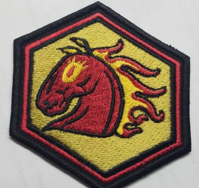 Clan Hells Horse Embroidered Battletech Patch approx 2.75x3''