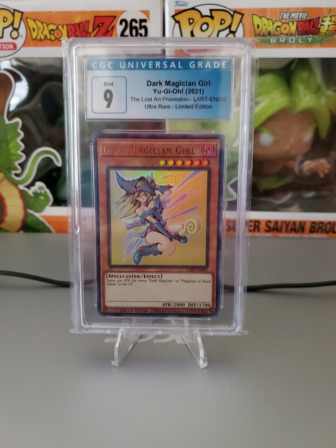 Dark Magician Girl LART-EN035 Lost Art CGC 9 Mint Condition Check Description