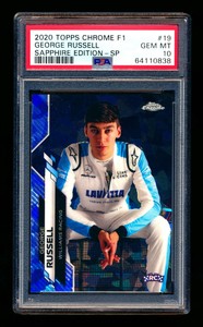 George Russell 2020 Topps Chrome Formula 1 Sapphire Edition