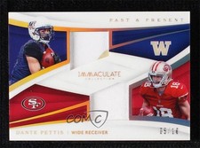 2018 Panini Immaculate Past & Present Jerseys Gold Prime 5/10 Dante Pettis 7zf