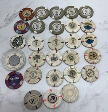 Lot Of 28 Vintage Casino Chips