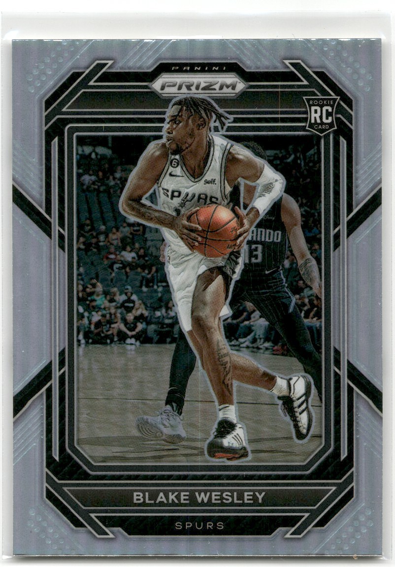 2022-23 Panini Prizm Silver Prizm Blake Wesley #264 Rookie RC Cards San Antonio