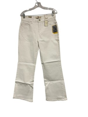 Levis Jeans 512 Womens 12P Medium Petite White  Bootcut Perfectly Slimming NWT