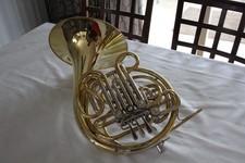 Holton H180 Double French Horn   Early 1980s   Cantesanu Leadpipe   Raw Brass