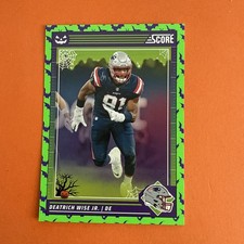 2024 Panini Score Halloween Green Bats DEATRICH WISE JR. #193 Patriots