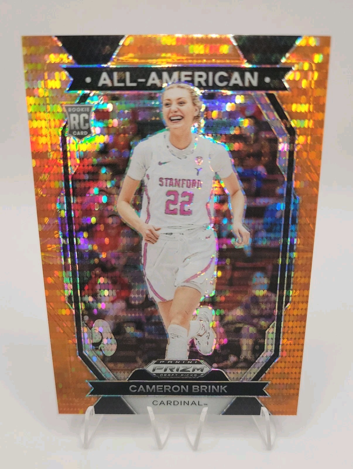 2024 Prizm Draft Picks Cameron Brink All American RC Orange Pulsar /49 🔥🔥🔥
