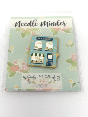 Beverly McCullough Flamingo Toes Bookshop Needle Minder, New