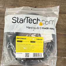 StarTech.com DVIDDMM6 DVI-D Dual Link Male to Male Cable 6ft Black