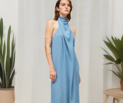 ZARA Halter Dress Limited Edition, Blue, Small, $229 | eBay