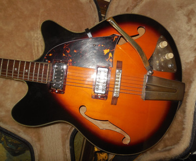 Vintage GUYATONE SG-12T Hollowbody Electric Guitar Made in Japan/ Whammy Bar