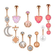 Bijoux de Perçage de Corps de Barre D'anneaux de Nombril D'acier Inoxydable