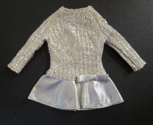 Vintage Mod Barbie #1885 Salute To Silver Sparkle Dress