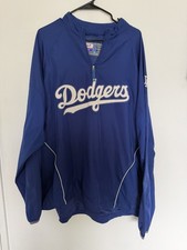 Dodgers Vintage Majestic Pull Over Jacket Size 2xl