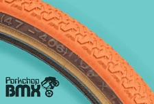 Kenda K55 freestyle tread BMX skinwall tire - 20" X 1.75" ORANGE