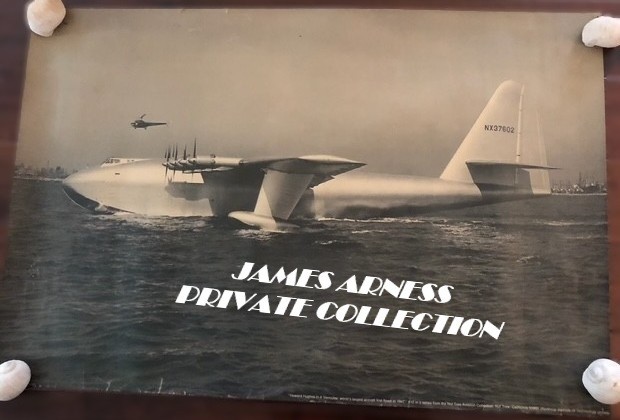 JAMES ARNESS -MARSHAL DILLON - GUNSMOKE:  HOWARD HUGHES SPRUCE GOOSE POSTER