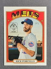 2021 Bowman Transcendent VIP Party Rick Porcello Heritage 1/1