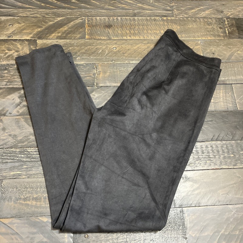 Orly Charcoal Gray Faux Suede Pants Size M