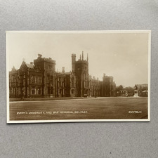 Queens University & War Memorial Belfast Northern Ireland Unposted RPPC Postcard