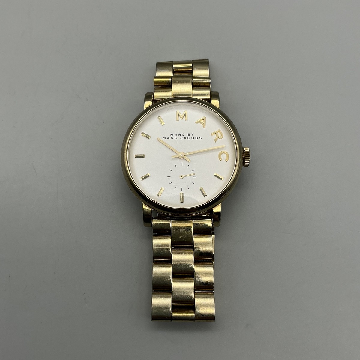 Marc By Marc Jacobs Womens Watch 36mm Gold Tone MBM3243 New